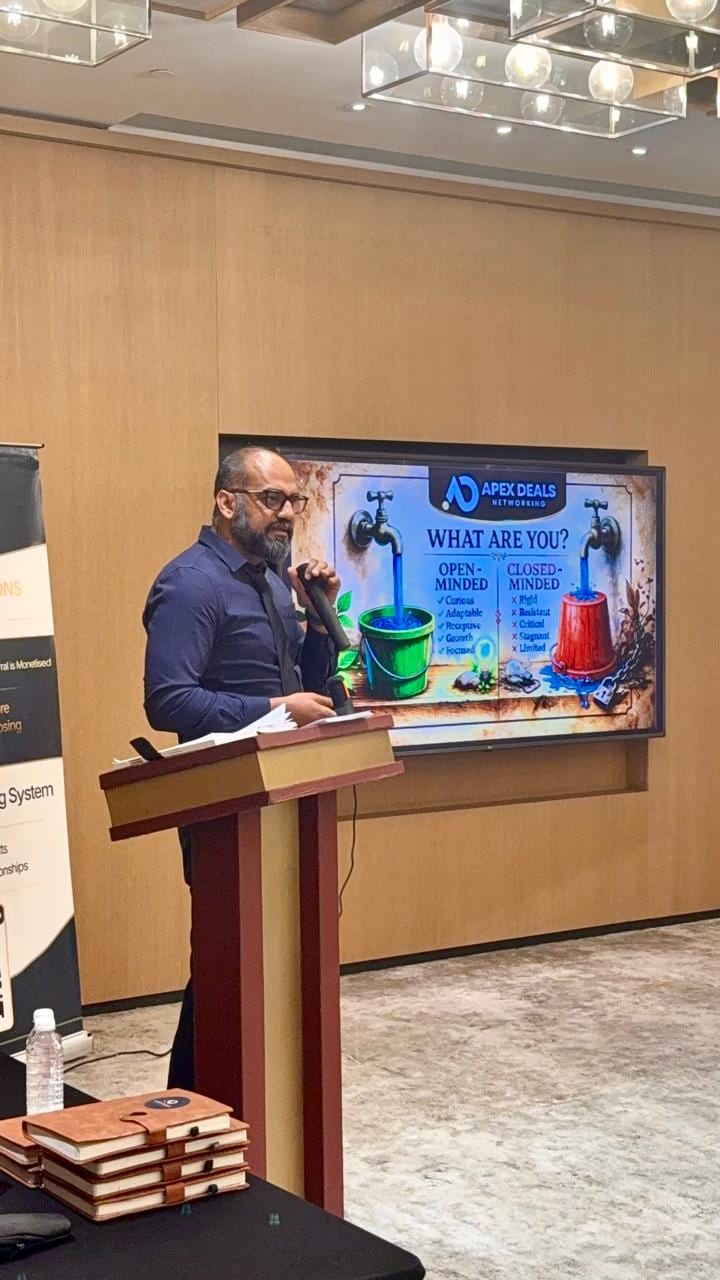 Speaking at a networking event